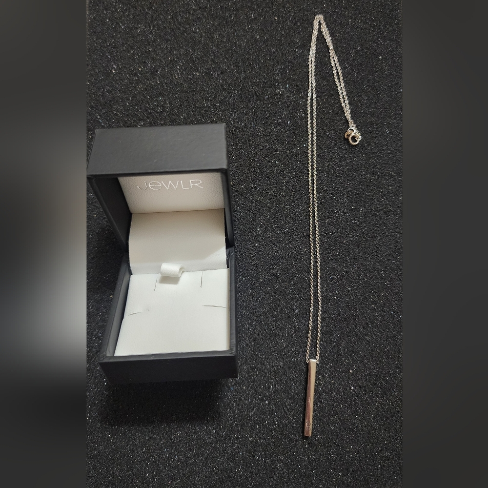 ​Jewlr Sterling Silver "S" Initial Necklace